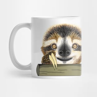 Cute two-toed sloths with smile face classic Mug